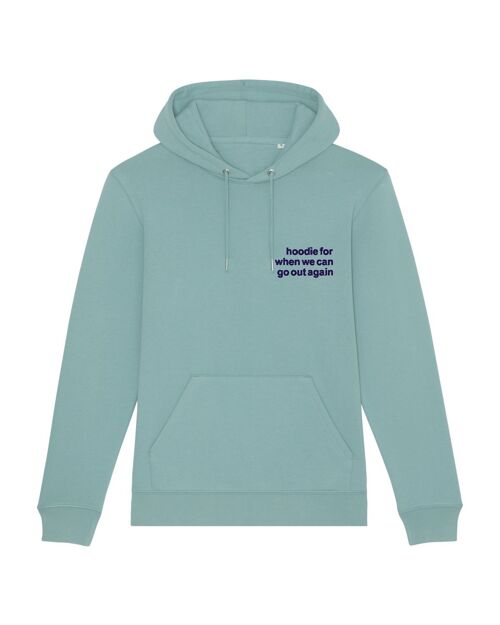 Go Out Again - Hoodie - Teal