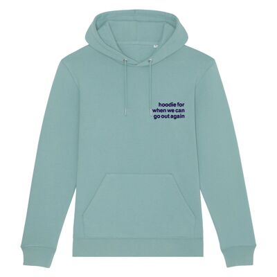 Go Out Again - Hoodie - Teal