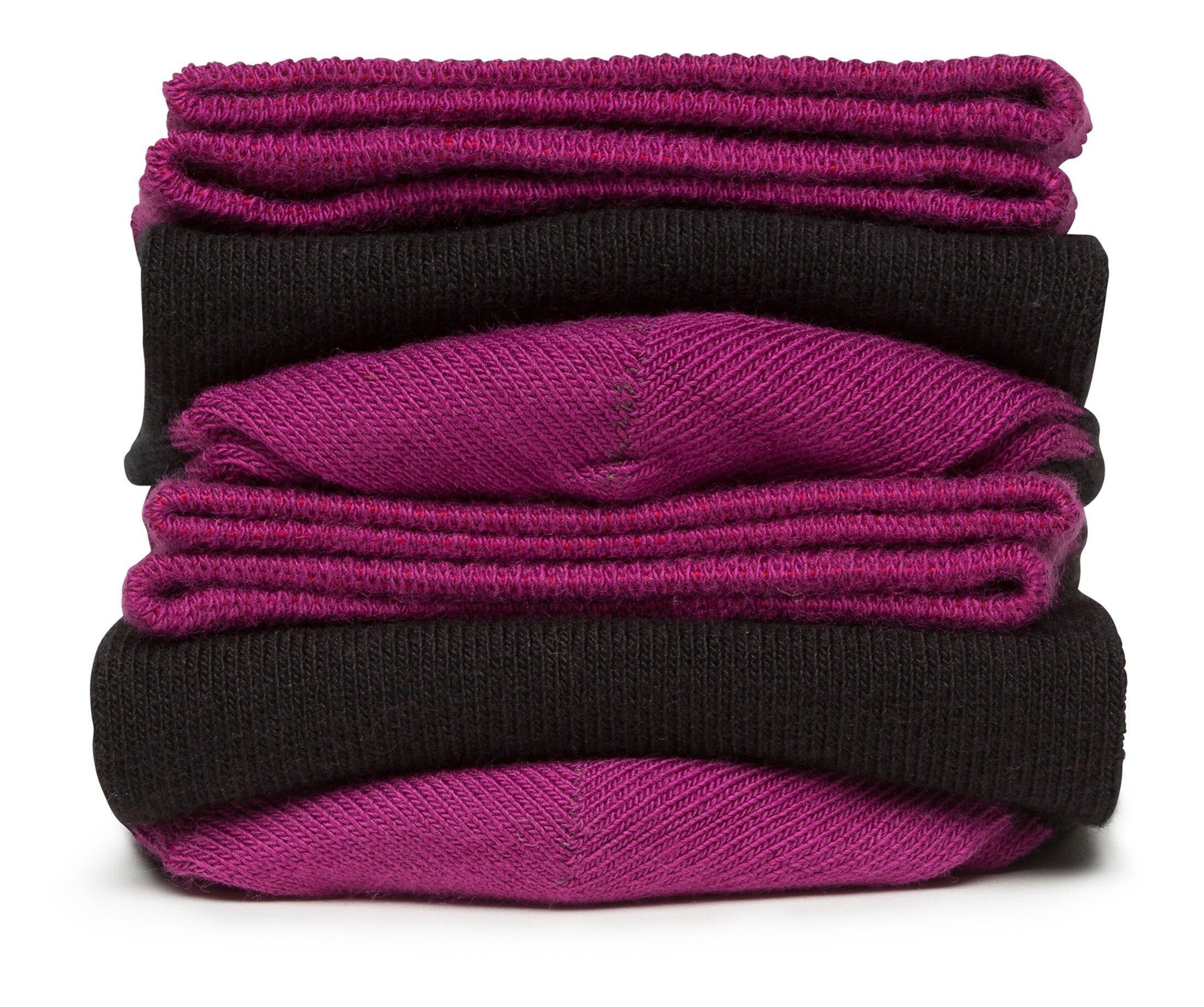 Calzini bicolore alti fino al ginocchio - Business cool Melanzana