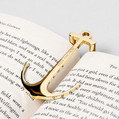 Page Anchor Signature Gold Bookmark