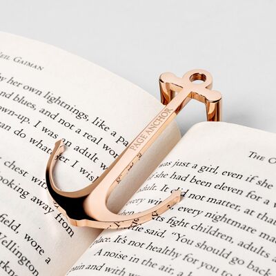 Page Anchor Rose Gold Bookmark
