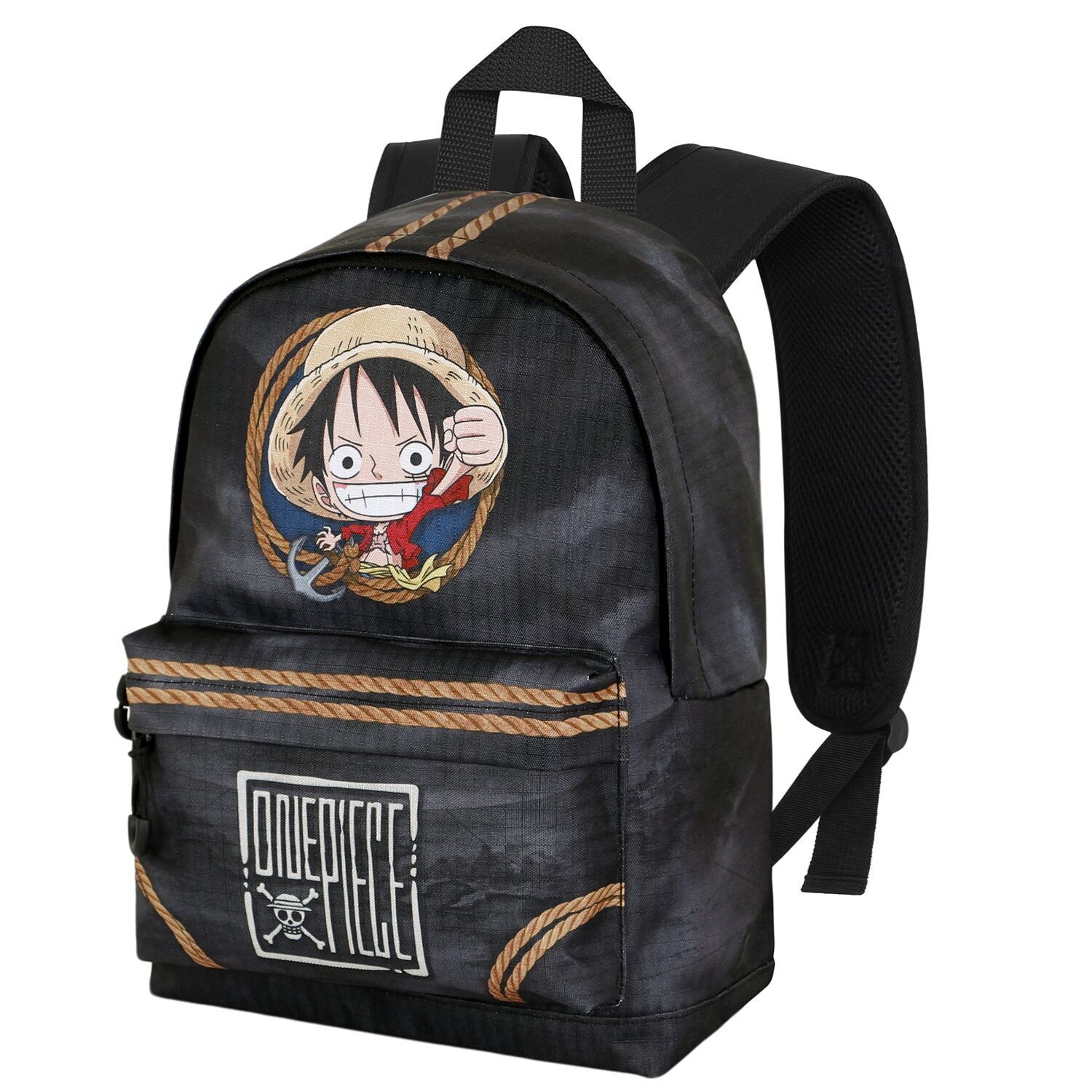 One Piece Ropes-Kleiner Rucksack HS FAN, Schwarz