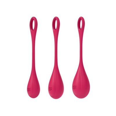 Set de 3 bolas de geisha Yoni Power 1 rojas