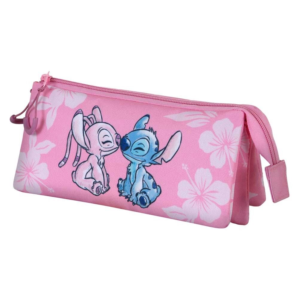 Disney Lilo und Stitch Pink-Dreifach-Federmäppchen, Pink