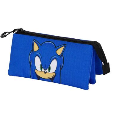 Sonic The Hedgehog - SEGA Sight-Estuche Portatodo Triple, Azul
