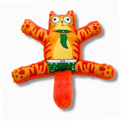 Jouet en peluche couineur pour chien WufWuf Catto