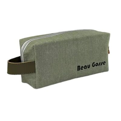 Astuccio nomade S, "Beau gosse" kaki vercors