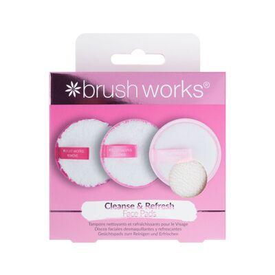 Almohadillas faciales limpiadoras y refrescantes de Brushworks