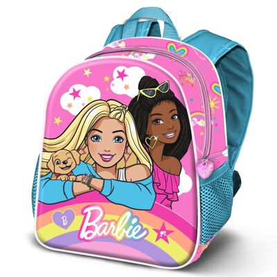 Barbie Rainbow II-Mochila 3D Pequeña, Rosa