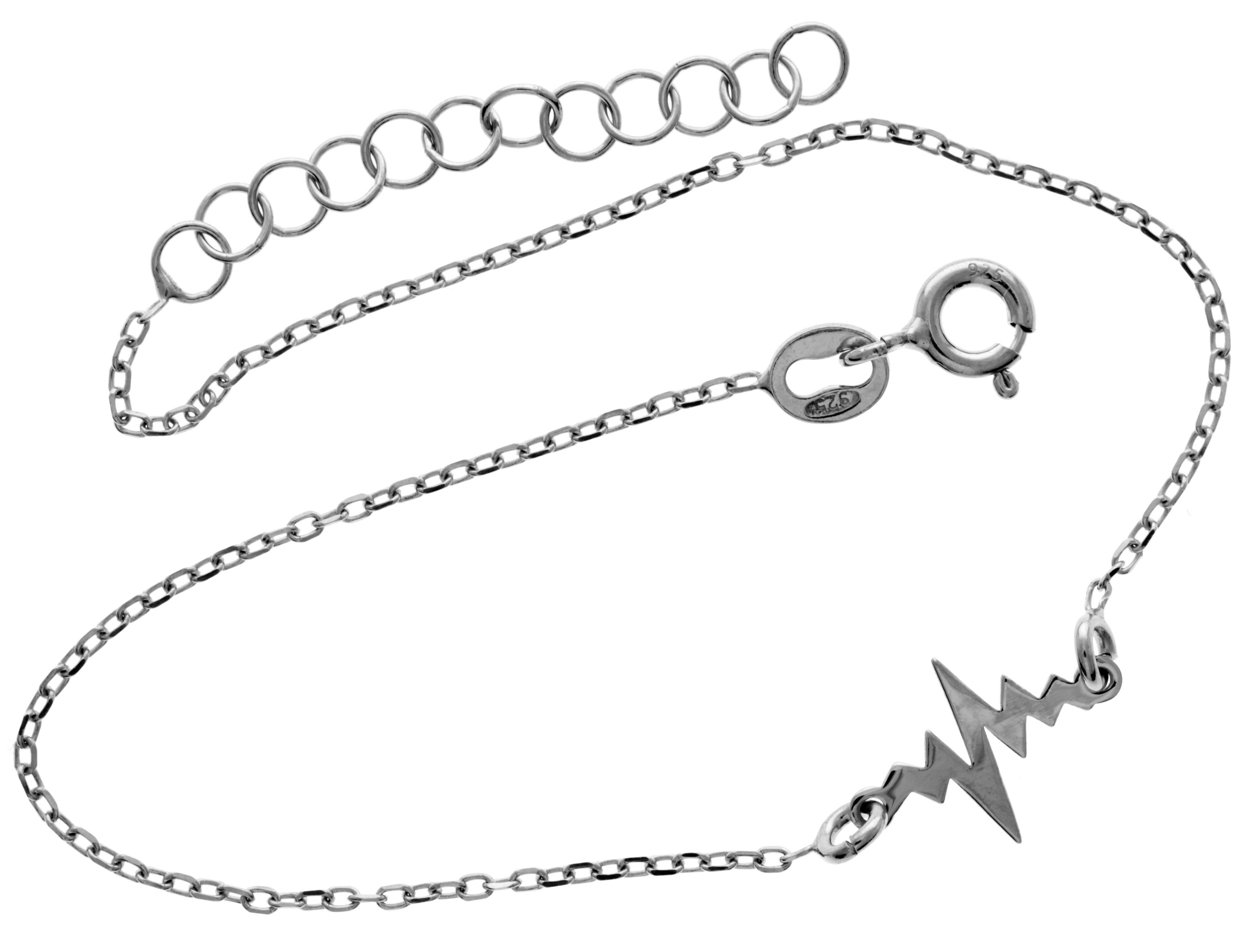 925 Sterling Silber Rhodiniertes Lifeline-Armband - IT-005-B