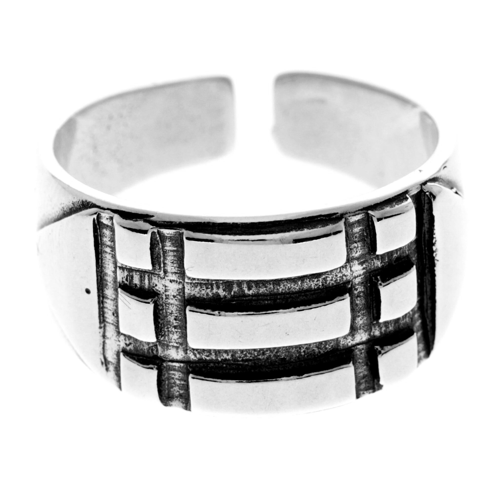 Atlanta Ring - 925 Sterling Silber verstellbarer Ring für Männer - P-144-R