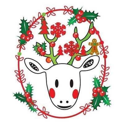 WEIHNACHTSSCHWAMM CCA70-WEIHNACHTSRENDEER