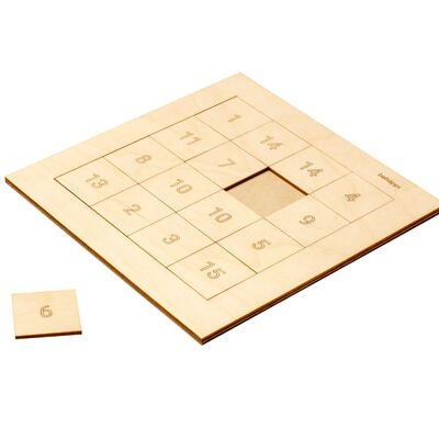 Rompecabezas de madera Behäppi Magic Square