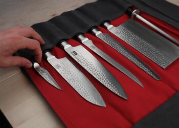 Set de couteaux Complet nomade - 8 pièces avec étui en cuir 8