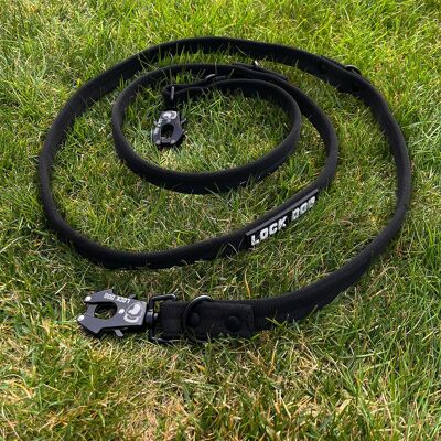 Correa para perros resistente a mordeduras LOCK DOG con clip de rana