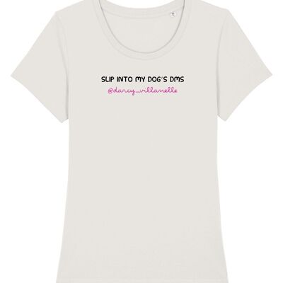 Métete en la camiseta personalizada del DM de mi perro
