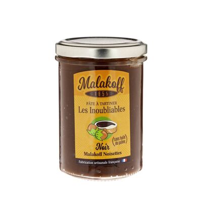 Crema de Chocolate Negro y Avellanas Sin aceite de palma Tarro de 240g.