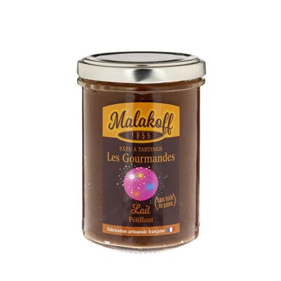 Cioccolato spalmabile frizzante (con zucchero carbonico) Vasetto senza olio di palma 240g.