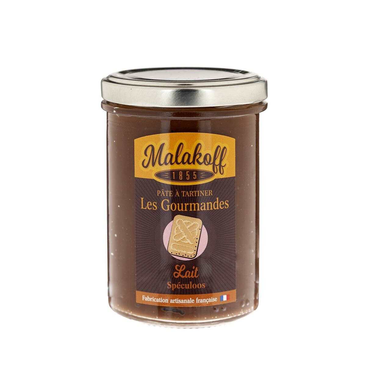 Crema spalmabile al cioccolato Speculoos (pezzetti di biscotto speculoos) vaso da 240g.