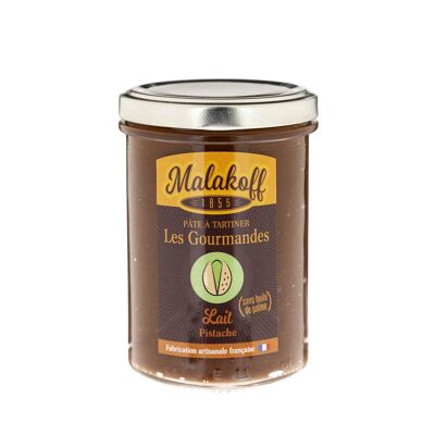 Pâte à tartiner Chocolat Pistache Sans huile de palme 240g.