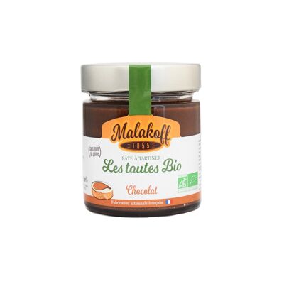 Pâte à tartiner Chocolat BIO Pot 220g.