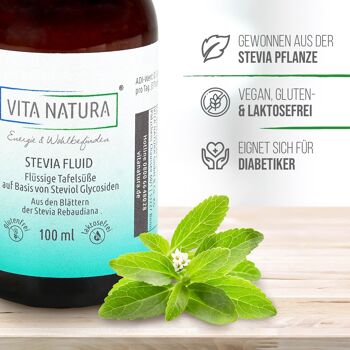 Stevia fluide avec compte-gouttes 100 ml 4