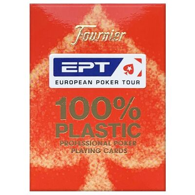Cartas de póquer Fournier EPT (rojas)
