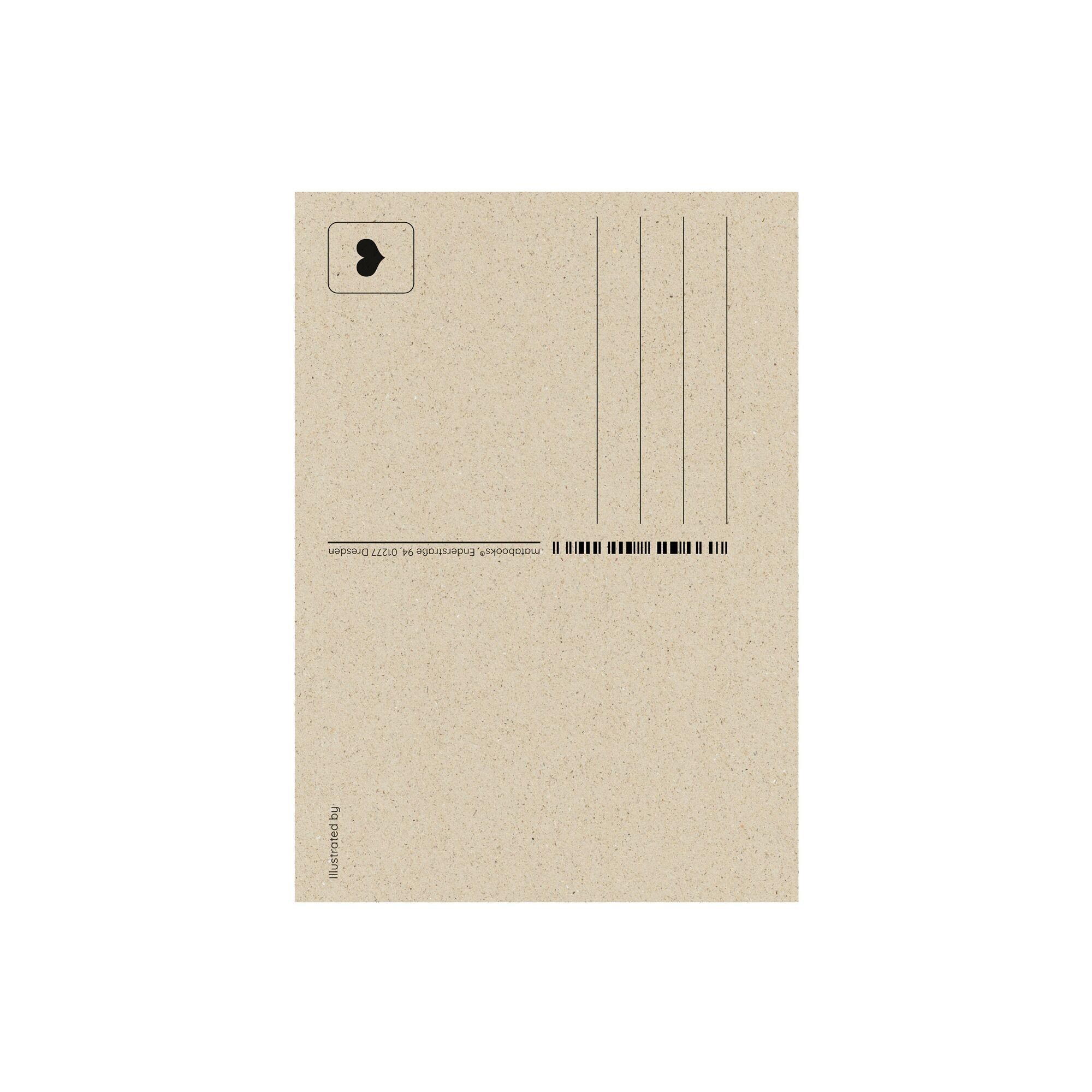 matabooks – Cartolina A6 sostenibile realizzata con carta erba