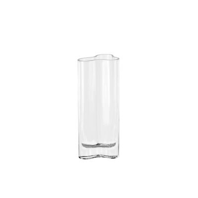 Jarrón de cristal moderno y estilizado inspirado en Aalto, CORAL26CL