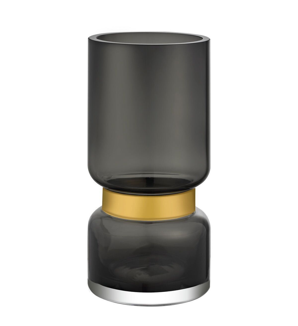 Vaso dal design classico realizzato alla perfezione, vetro grigio TRIER 26 GR