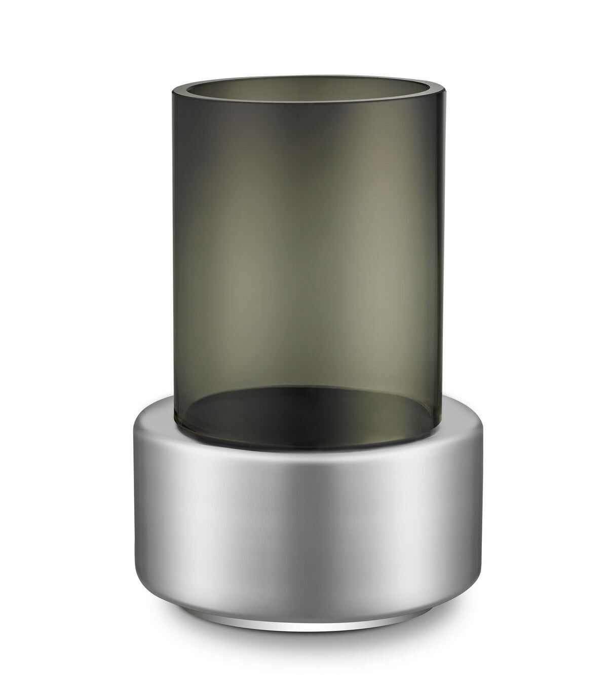 vaso in vetro spesso in stile retrò, con argento: TYLER25SI