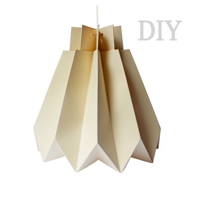 DIY Origami Pendelleuchte - Vanille