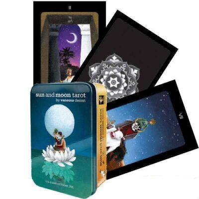 Cartas del Tarot del Sol y la Luna en una lata US Games Systems