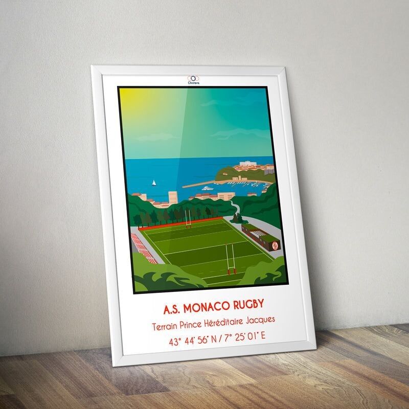 Poster AS Monaco Rugby® I Stadion Monaco I Rugby