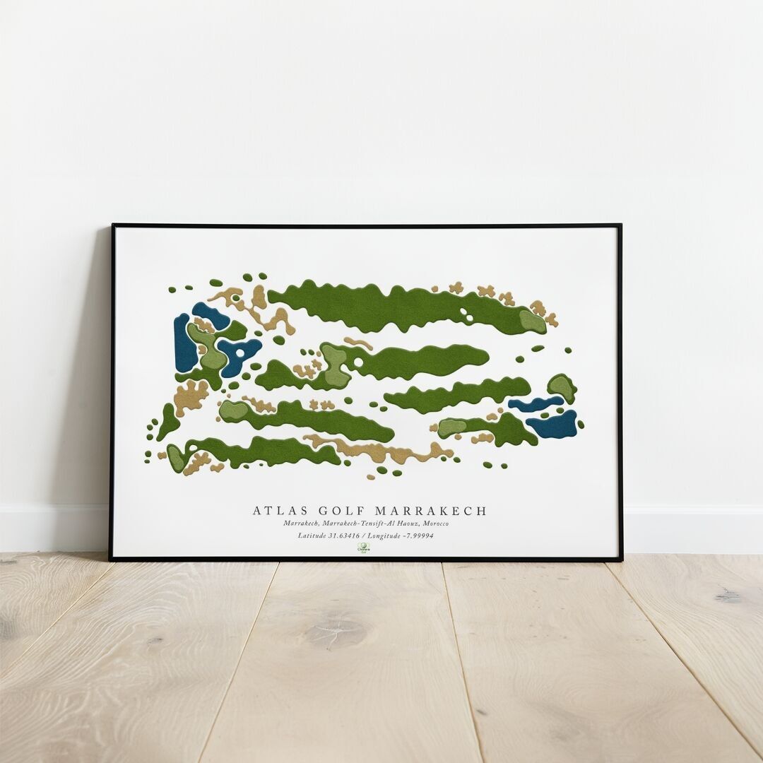 Poster Atlas Golf I Poster Golf Marrakech I Poster Golf Marocco