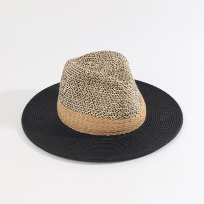 Farrah Hat - Natural/Black