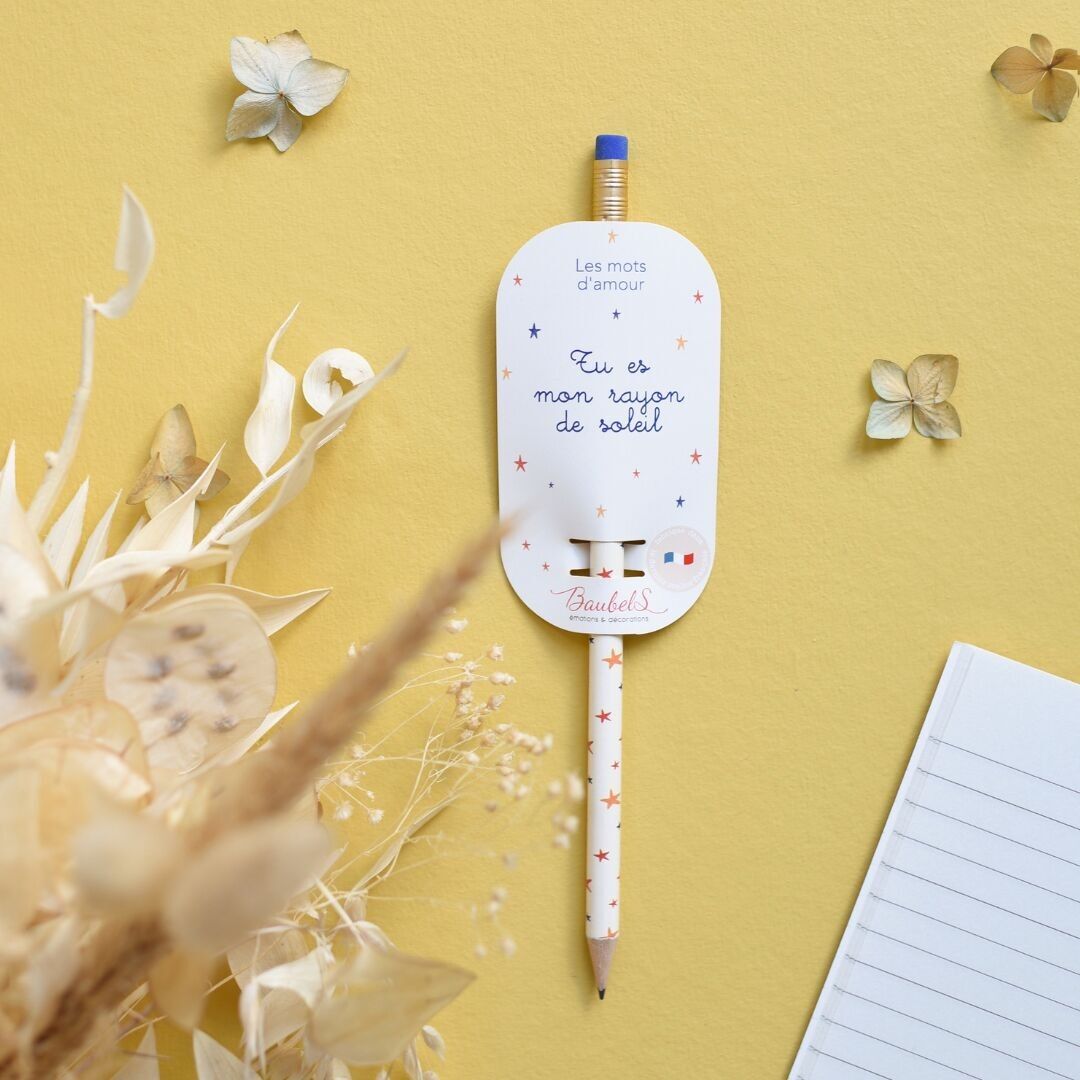 Carta a matita Tu sei il mio raggio di sole - Parole d'amore