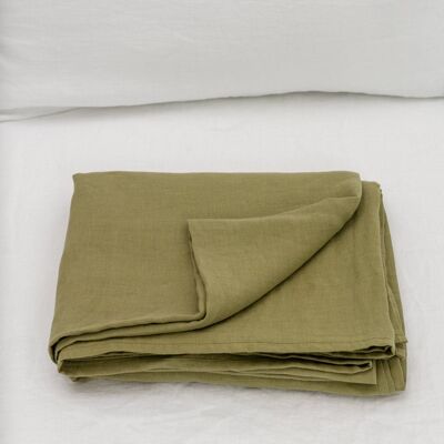 Lenzuolo piatto verde oliva