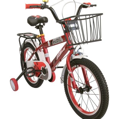 Vélos rouges pour enfants Airel pour garçons et filles | Vélos avec roues et panier | Vélos 12, 16, 18 et 20 pouces | Vélos pour enfants 3-11 ans