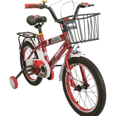 Airel Kinderfahrräder in Rot für Jungen und Mädchen | Fahrräder mit Rädern und Korb | 12, 16, 18 und 20 Zoll Fahrräder | Kinderfahrräder 3-11 Jahre alt