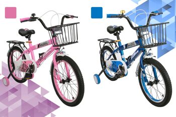 Vélos rouges pour enfants Airel pour garçons et filles | Vélos avec roues et panier | Vélos 12, 16, 18 et 20 pouces | Vélos pour enfants 3-11 ans 3