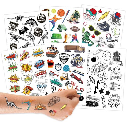 Compra 100 tatuaggi da attaccare - tatuaggi per bambini delicati sulla  pelle ragazzi giovani - disegni a misura di bambino - come regalo di  compleanno o idea regalo - vegan all'ingrosso