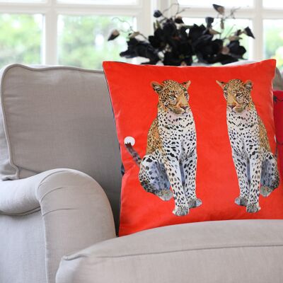 Leopard Velvet Cushion