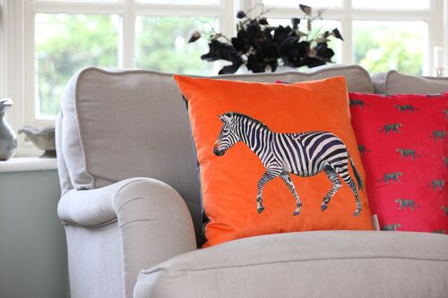 Zebra Velvet Cushion