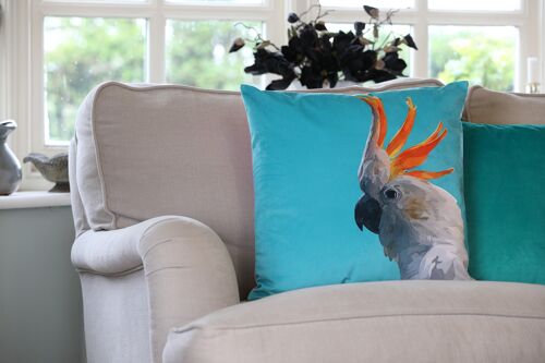 Cockatoo Velvet Cushion