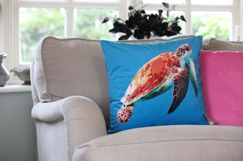 Coussin Velours Tortue