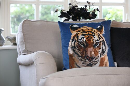 Tiger Velvet Cushion