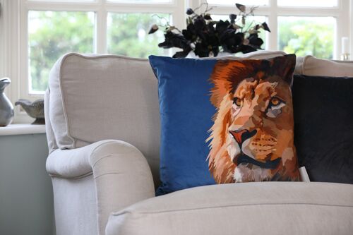 Lion Velvet Cushion