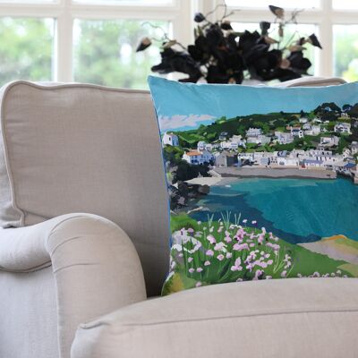 Polperro Velvet Cushion