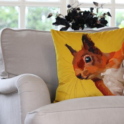 Squirrel Velvet Cushion